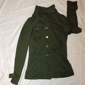 579 Green Button Up Jacket - Size XS